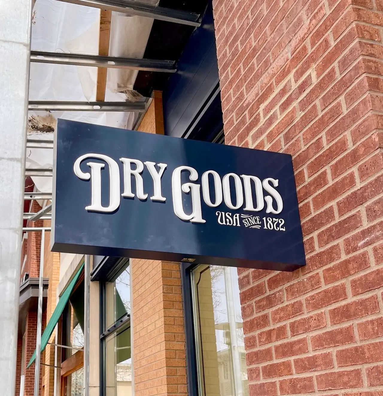 Dry Goods sign