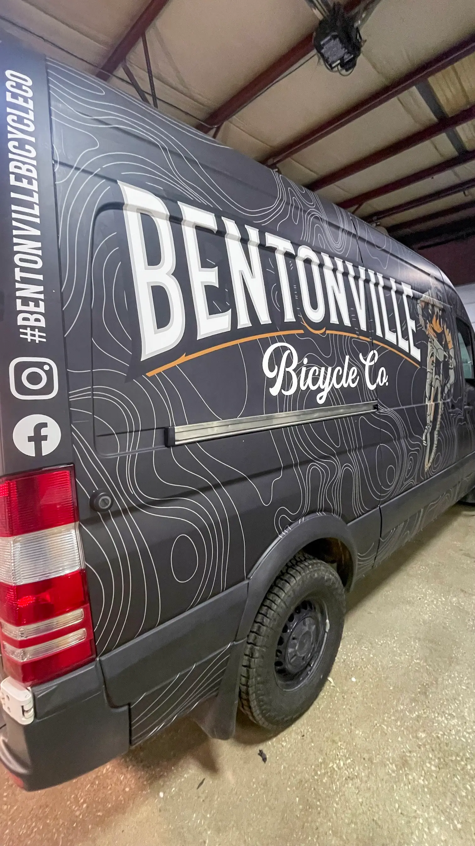 Bentonville Bicycle Co. vehicle wrap